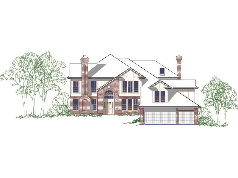 English Cottage House Plan Front Image - 011S-0116 - Shop House Plans and More