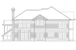 English Cottage House Plan Rear Elevation - 011S-0116 - Shop House Plans and More