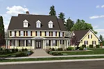 Colonial House Plan Front of House 011S-0156