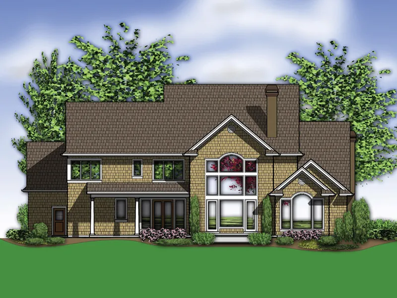 European House Plan Color Image of House - Flanagan Place Luxury Home 011S-0158 - Search House Plans and More