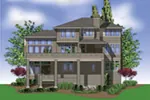 Prairie House Plan Rear Photo 01 - 011S-0174 - Shop House Plans and More