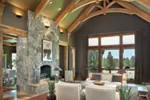 Craftsman House Plan Great Room Photo 01 - Montelle Hill Luxury Home Plans with Two Master Suites