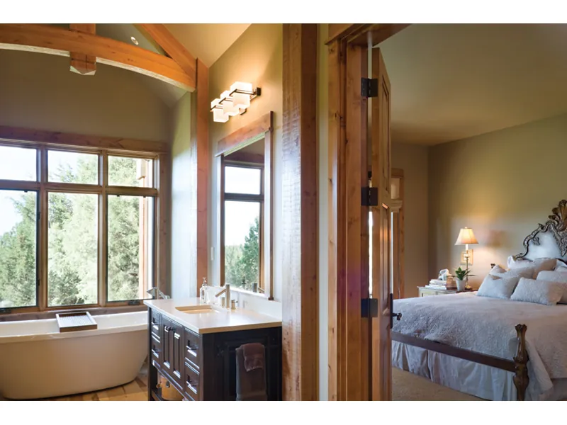 Craftsman House Plan Master Bathroom Photo 02 - Montelle Hill Luxury Home Plans with Two Master Suites