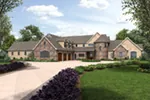 Modern Farmhouse Plan Front Image - Asbury Park Luxury Home 011S-0196 - Search House Plans and More
