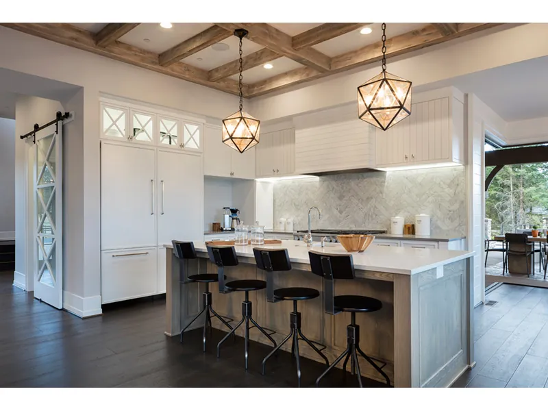 Modern Farmhouse Plan Kitchen Photo 09 - Asbury Park Luxury Home 011S-0196 - Search House Plans and More