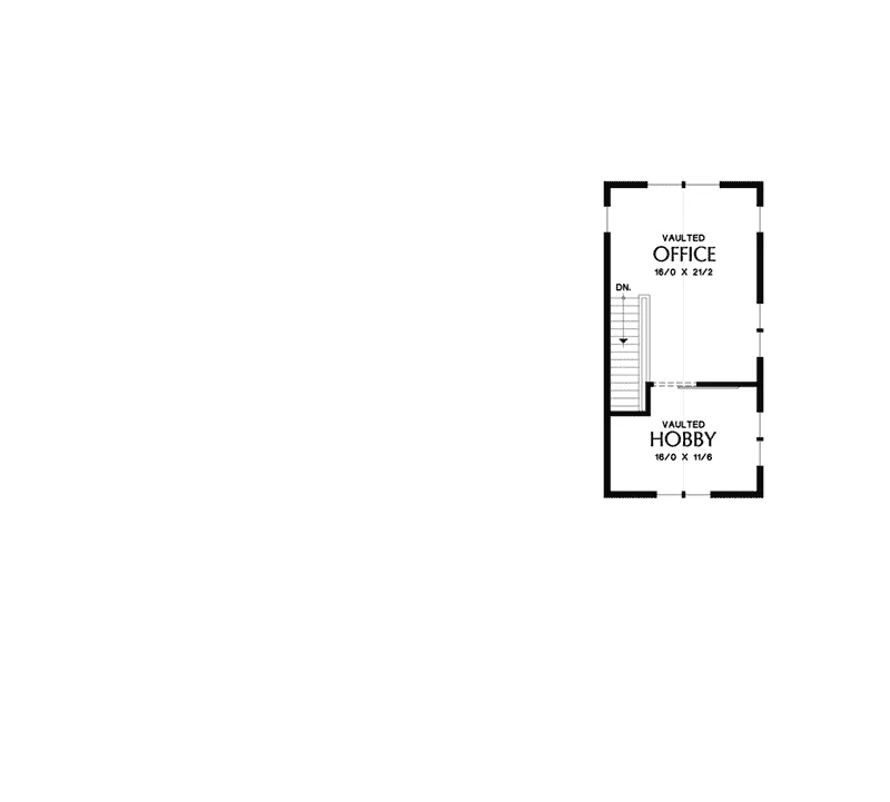 Contemporary Home Plan Second Floor 011S-0200