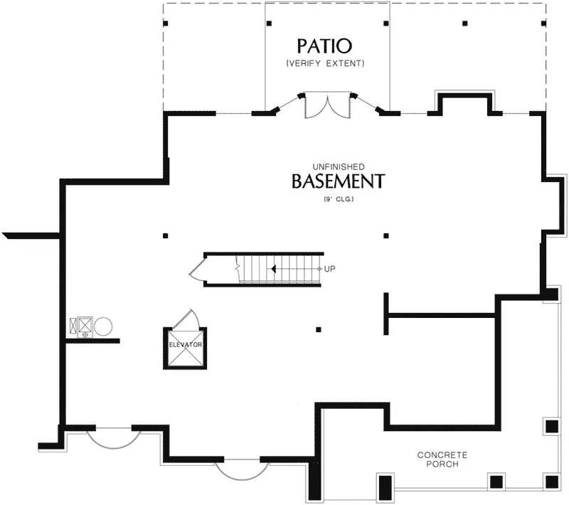 Cape Cod & New England House Plan Basement Floor - 011S-0205 - Shop House Plans and More