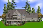 Cape Cod & New England House Plan Rear Photo 01 - 011S-0205 - Shop House Plans and More