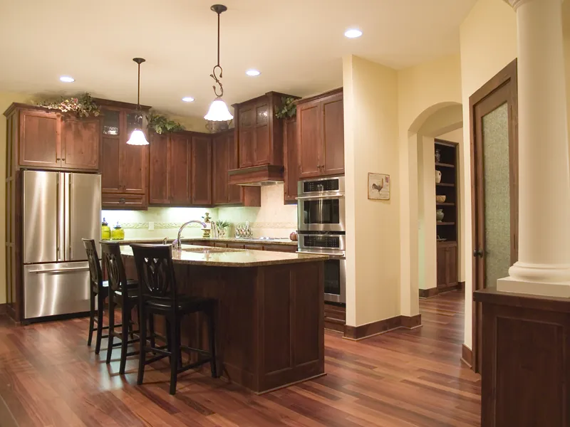 Cabinets galore in this kitchen