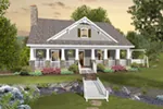 Traditional House Plan Front of Home - Eunice Farm Country Home 013D-0199 - Search House Plans and More