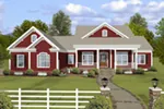 Ranch House Plan Front of House 013D-0201