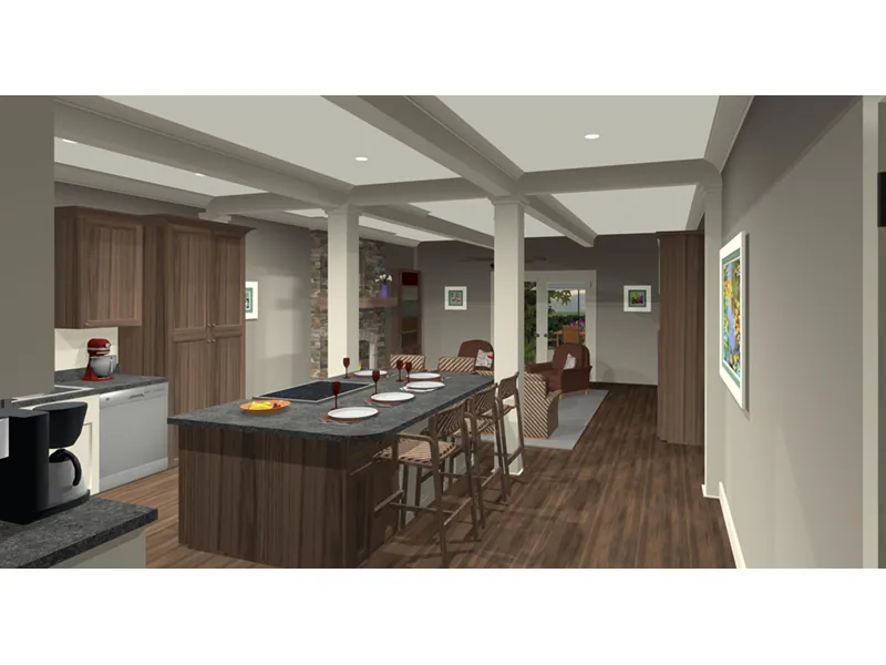 Craftsman House Plan Kitchen Photo 01 - 013D-0204 - Shop House Plans and More