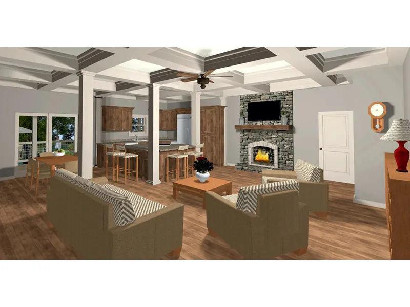Ranch House Plan Kitchen Photo 01 - Whitfield Lane Ranch Home 013D-0205 - Shop House Plans and More