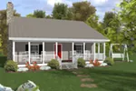 Cabin & Cottage House Plan Front of Home - Edison Bend Country Home 013D-0208 - Search House Plans and More