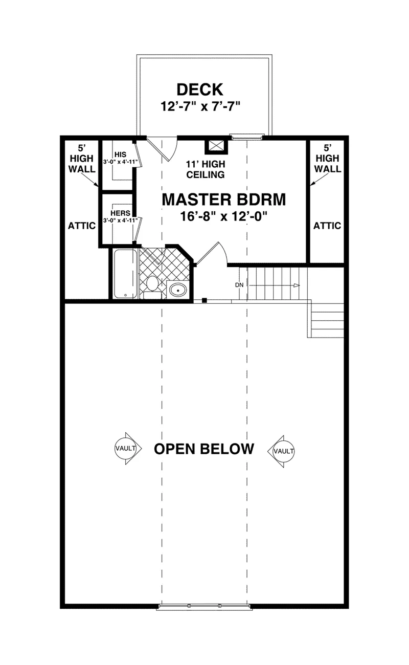 Craftsman Home Plan Second Floor 013D-0221