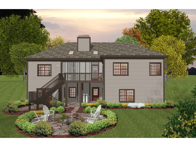 Rear Photo 01 - Olde Forge Craftsman Home 013D-0228 - Shop House Plans and More