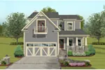 Bungalow House Plan Front of Home - Sandal Wood Arts And Craft Home 013D-0234 - Shop House Plans and More