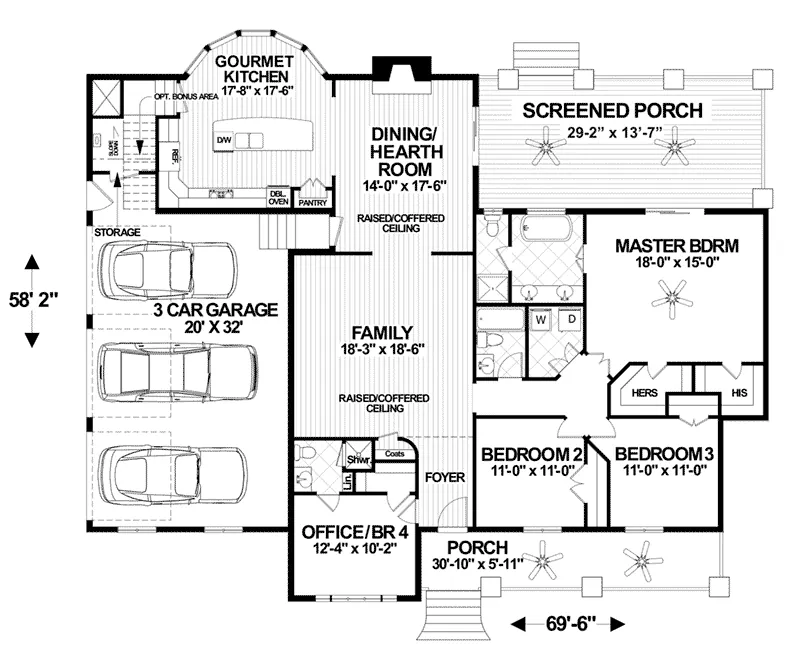 Home Plan First Floor 013D-0237