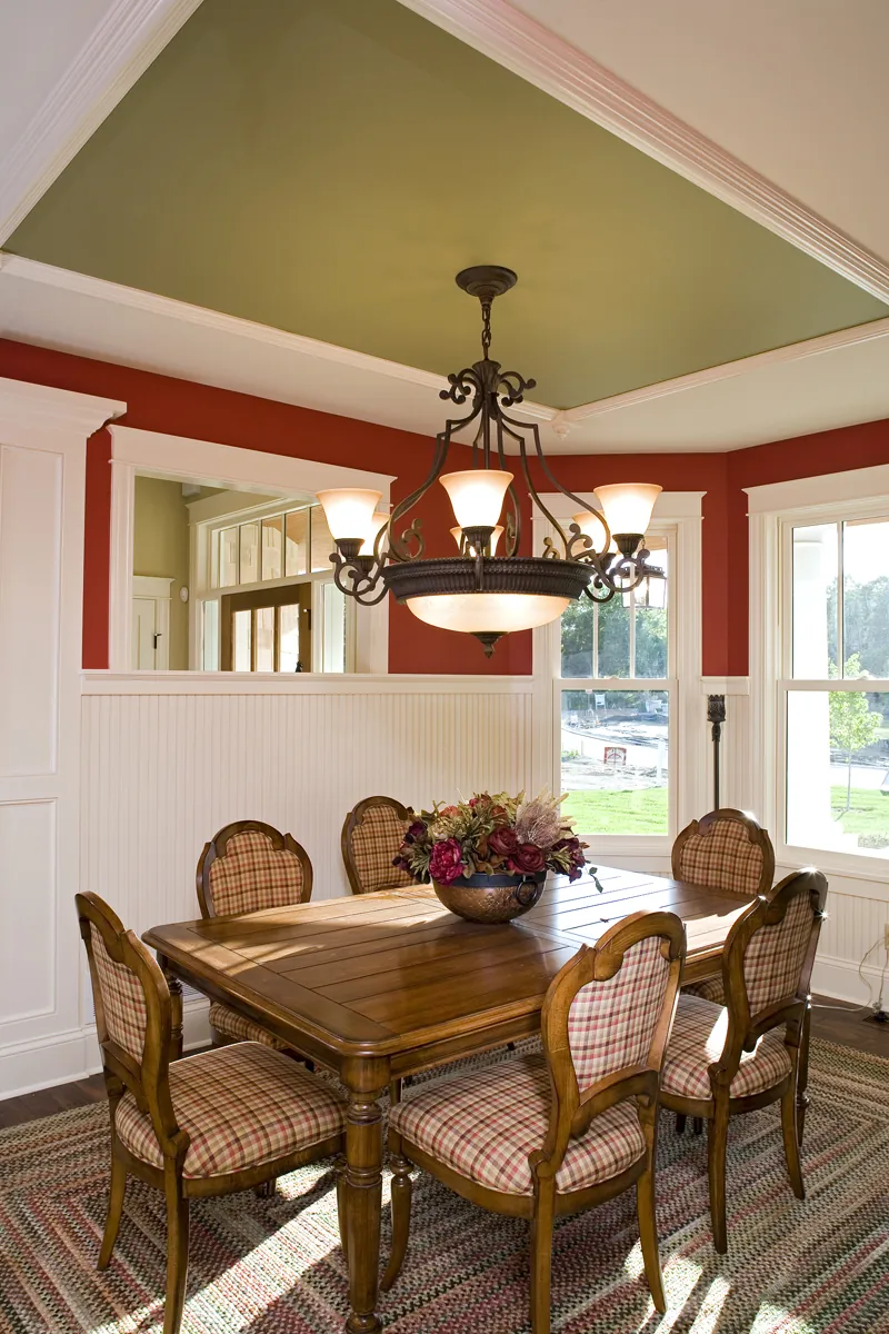 Prairie House Plan Dining Room Photo 01 - Clarksdale Luxury Home 013S-0008 - Search House Plans and More