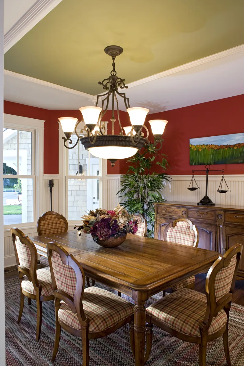 Prairie House Plan Dining Room Photo 03 - Clarksdale Luxury Home 013S-0008 - Search House Plans and More
