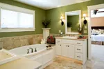 Prairie House Plan Master Bathroom Photo 01 - Clarksdale Luxury Home 013S-0008 - Search House Plans and More