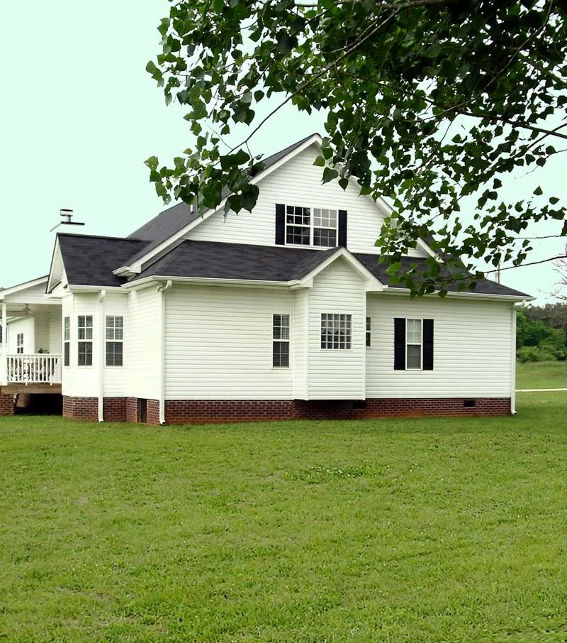 Arts & Crafts House Plan Side View Photo 02 - Callaway Farm Country Home 016D-0049 - Search House Plans and More