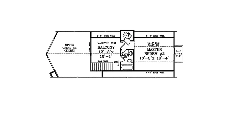 Vacation House Plan Second Floor - Glencoe Summit A-Frame Home 016D-0113 - Search House Plans and More
