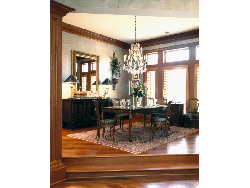 Craftsman House Plan Dining Room Photo 01 - Corbin Luxury Home 019S-0001 - Search House Plans and More
