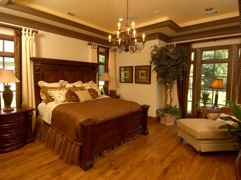 Luxury House Plan Master Bedroom Photo 01 - Darby Hill European Style Home 019S-0003 - Search House Plans and More