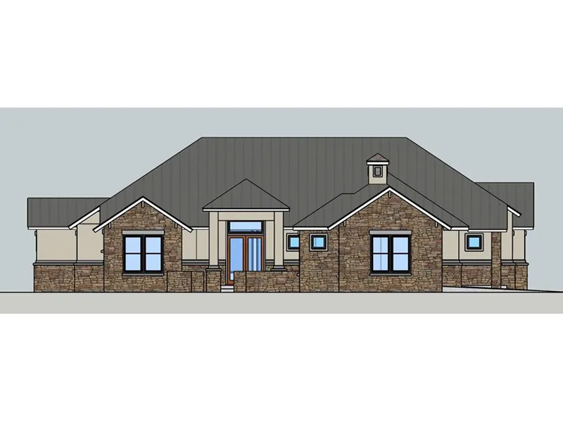 Southwestern House Plan Front Image - 019S-0005 - Shop House Plans and More