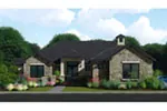 Southwestern House Plan Front of Home - 019S-0005 - Shop House Plans and More