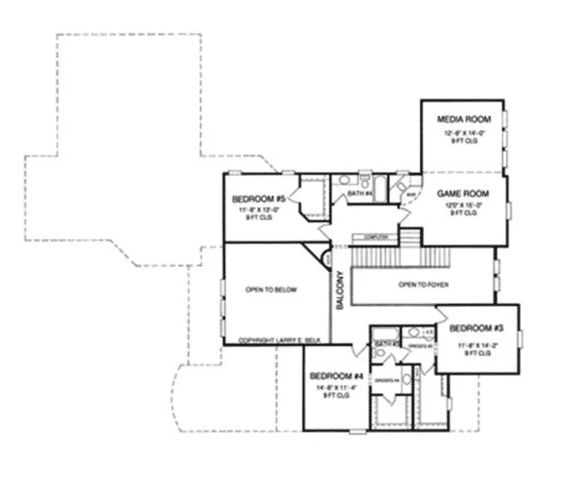 Country House Plan Second Floor - 019S-0042 - Shop House Plans and More