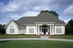 Florida House Plan Front Photo 01 - Knights Manor European Home 020D-0266 - Search House Plans and More