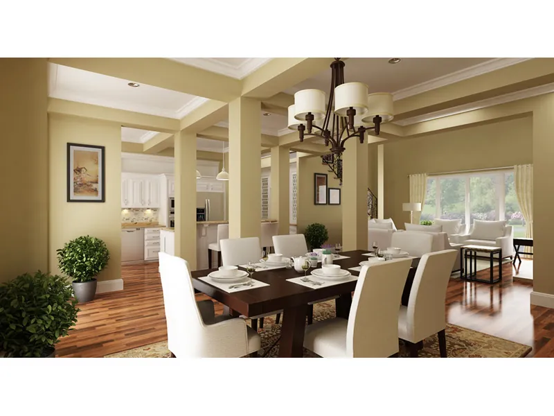 Country House Plan Dining Room Photo 01 - Layton Country Craftsman Home 020D-0344 - Shop House Plans and More