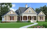 Country House Plan Front of Home - Layton Country Craftsman Home 020D-0344 - Shop House Plans and More
