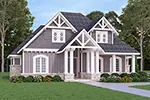 Craftsman House Plan Front of Home - Bambury Tudor Craftsman Home 020D-0346 - Search House Plans and More