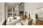 Craftsman House Plan Living Room Photo 02 - Bambury Tudor Craftsman Home 020D-0346 - Search House Plans and More