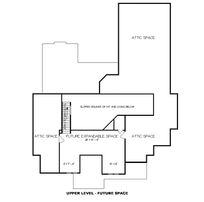 Craftsman Home Plan Second Floor - Optional 020D-0346