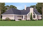 Craftsman House Plan Rear Photo 01 - Bambury Tudor Craftsman Home 020D-0346 - Search House Plans and More