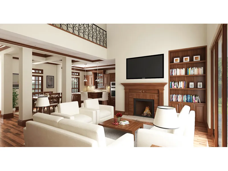 Fireplace Photo 01 - Dianna Country Home 020D-0347 - Search House Plans and More