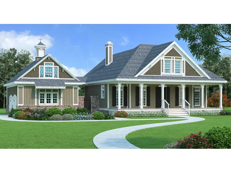 Front Photo 02 - Dianna Country Home 020D-0347 - Search House Plans and More