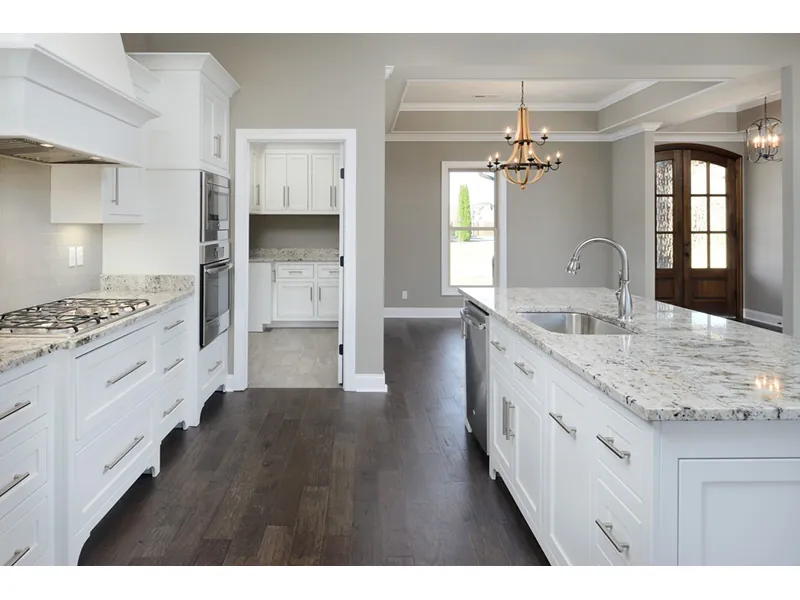 Rustic House Plan Kitchen Photo 03 - Shetland Trail Tudor Home 020D-0348 - Shop House Plans and More