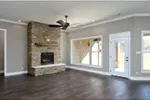 Rustic House Plan Living Room Photo 03 - Shetland Trail Tudor Home 020D-0348 - Shop House Plans and More