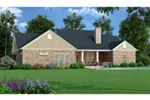 Rustic House Plan Rear Photo 01 - Shetland Trail Tudor Home 020D-0348 - Shop House Plans and More