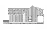 Left Elevation - Rutherford House Cottage 020D-0349 - Shop House Plans and More