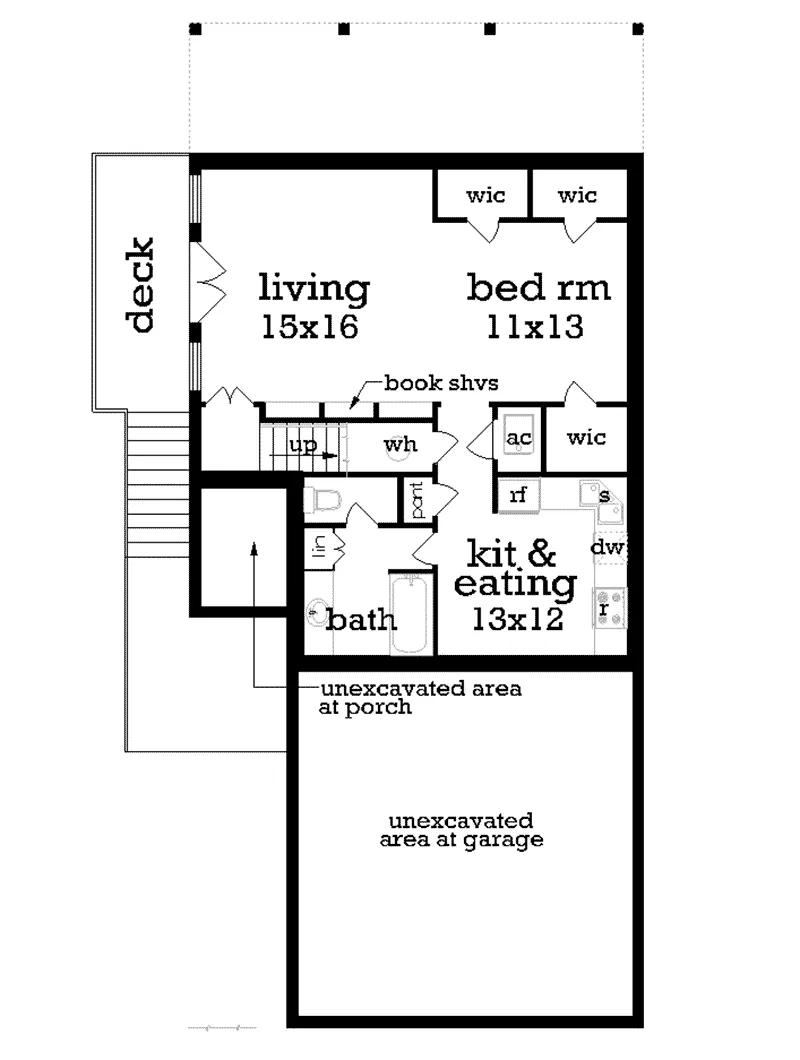 Traditional Home Plan Basement 020D-0350