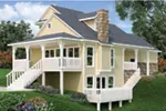 Traditional House Plan Rear Photo 02 - Simeon Tudor Home 020D-0350 - Shop House Plans and More