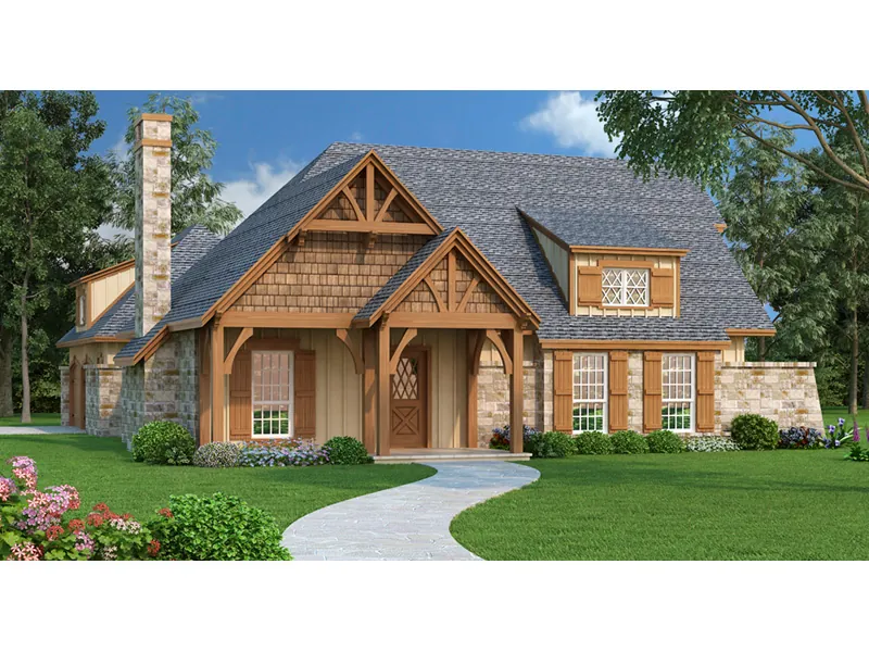 Country House Plan Front Image of House - Parkgate Craftsman Home 020D-0352 - Shop House Plans and More