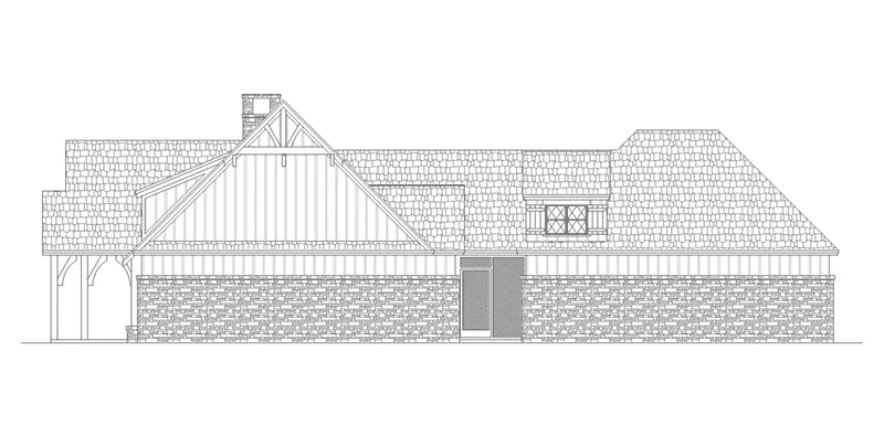 Country House Plan Right Elevation - Parkgate Craftsman Home 020D-0352 - Shop House Plans and More
