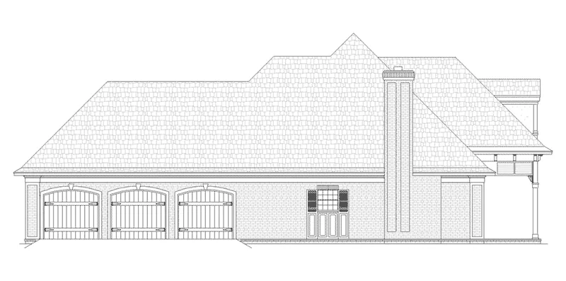 Cabin & Cottage House Plan Left Elevation - Fruit Valley Southern Home 020D-0353 - Search House Plans and More